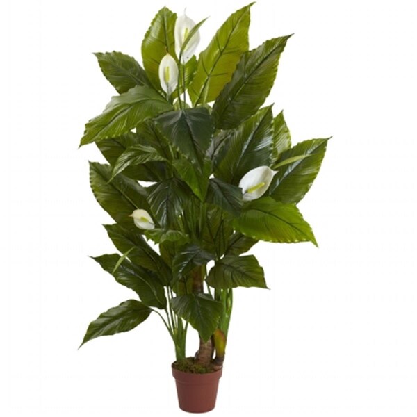 Nearly Natural 4.5 ft. Spathyfillum Plant - Real Touch 6811 - main